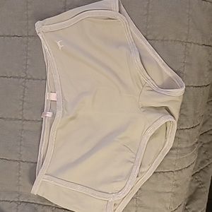 NWOT PINK Victoria's Secret velvet lined boyshorts size S